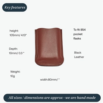 Brown Leather Pouch To Fit 3oz Pocket Flasks Brown Leather Pouch To Fit 3oz Pocket Flasks