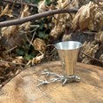 5oz Stag Head Pewter Jigger Cup 5oz Stag Head Pewter Jigger Cup