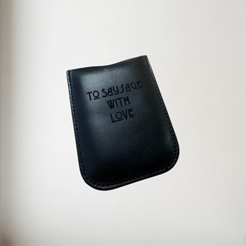 Black Leather Pouch To Fit 3oz Pocket Flasks