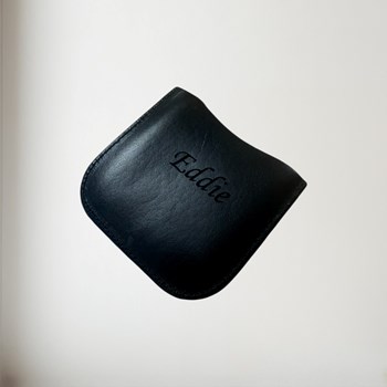 Black Leather Pouch To Fit 4oz Pocket Flasks