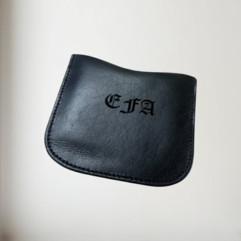 Black Leather Pouch To Fit 6oz Pocket Flasks