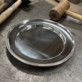 Large Polished Finish Pewter Plate Large Polished Finish Pewter Plate