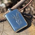 6oz Monarch of the Glen Pewter Pocket Flask