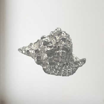 Cast Pewter Triton Shell Ornament