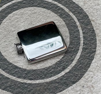 2oz Plain Pewter Pocket Flask