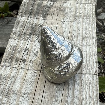 Cast Pewter Top Shell Ornament