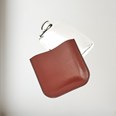 Brown Leather Pouch to fit 4oz pocket flasks and flask