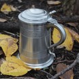 Medieval Antique Finish Pewter One Pint Tankard Medieval Antique Finish Pewter One Pint Tankard
