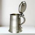 Medieval Antique Finish Pewter One Pint Tankard Medieval Antique Finish Pewter One Pint Tankard
