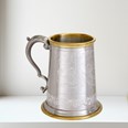 Brass Rim Stag Pewter Tankard | Brass Rim STAG Pewter Tankar Brass Rim Stag Pewter Tankard | Brass Rim STAG Pewter Tankar
