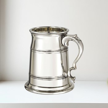Extra Heavy Old London pewter Tankard
