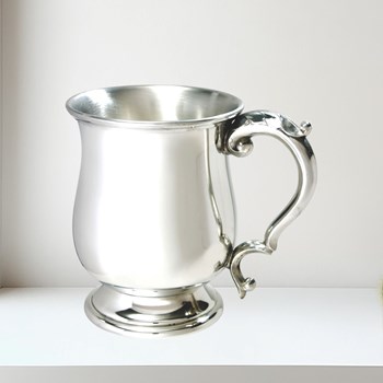 Classic Georgian One Pint Pewter Tankard Standard Georgian 1 pint pewter Tankard