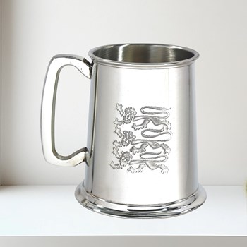 Three Lions One Pint Pewter Tankard Three Lions One Pint Pewter Tankard