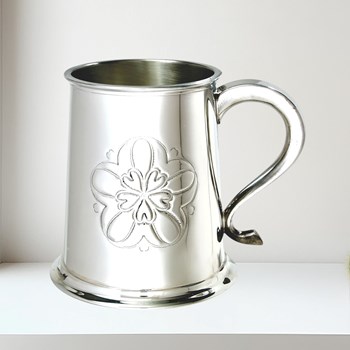Yorkshire Rose One Pint Pewter Tankard Yorkshire Rose 1 pint pewter Tankard