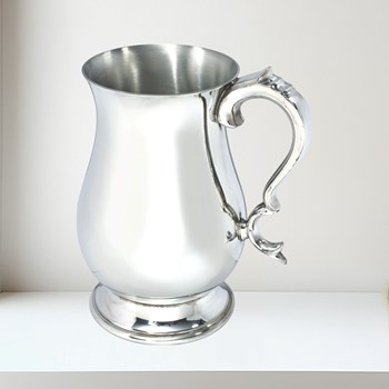 Two Pint Georgian Pewter Tankard