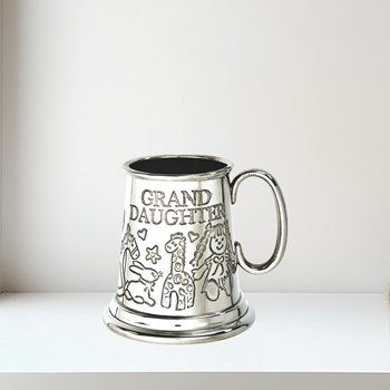Grand Daughter Pewter Quarter Pint Baby Mug Grand Daughter pewter quarter pint baby Mug