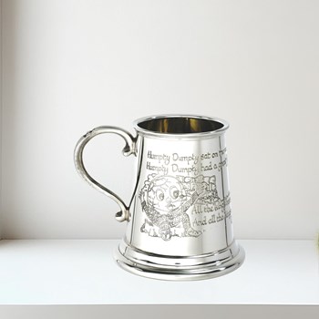 Humpty Dumpty Quarter Pint Pewter Baby Mug Humpty Dumpty quarter pint pewter baby Mug