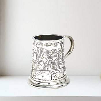 Noahs Ark  Quarter Pint Pewter Baby Mug