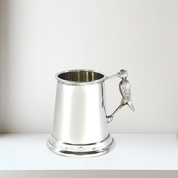 Stork Handle Pewter Quarter Pint Baby Mug Stork Handle pewter quarter pint baby Mug