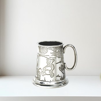 Teddy Bears Picnic Pewter Quarter Pint Baby Mug Teddy Bears Picnic Pewter Quarter Pint Baby Mug