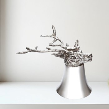 3oz Stag Head Pewter Jigger Cup 3oz Stag Head Pewter Jigger Cup