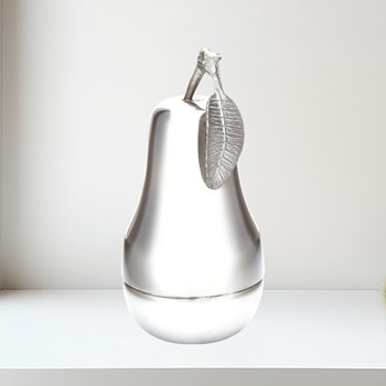 Pewter Pear Trinket Box
