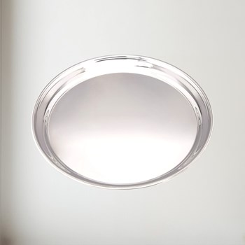 Large 300mm round pewter Tray