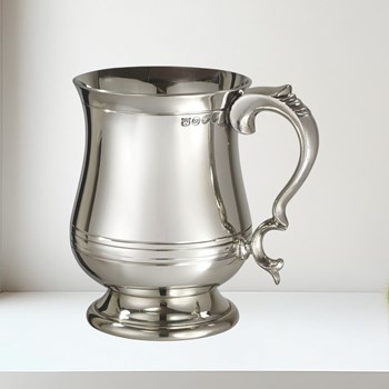 Extra Heavy X Range Pewter Georgian One Pint Tankard Extra Heavy X Range Pewter Georgian 1 Pint tankard