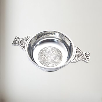 Large Kells Pewter Quaich Large Kells Pewter Quaich