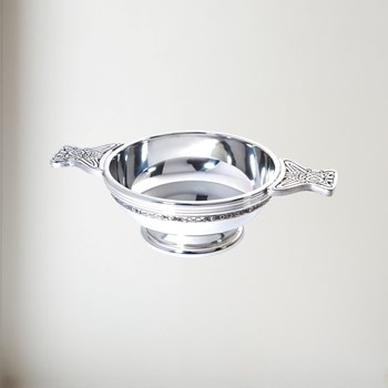 Large Celtic Band Pewter Quaich Large Celtic band Pewter quaich