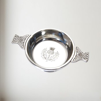 Thistle Pewter Quaich