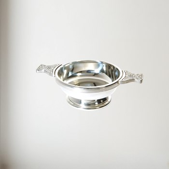 Plain Pewter Quaich