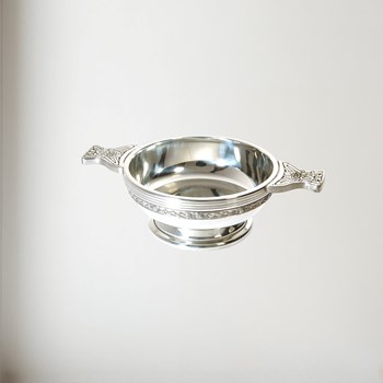 Medium Celtic Band Pewter Quaich celtic band Pewter quaich
