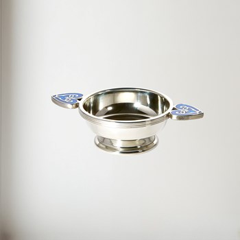 Medium Blue Heart Of The Highlands Quaich Blue Heart of the Highlands Quaich