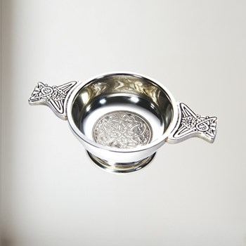 Small Celtic Circle Pewter Quaich