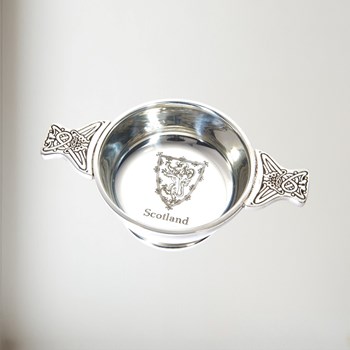Standard Lion Of Scotland Pewter Quaich Standard Lion of Scotland Pewter Quaich