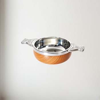 Standard Wood and pewter Quaich