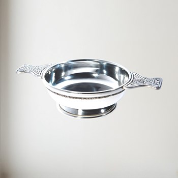 XL Celtic Band Pewter Quaich