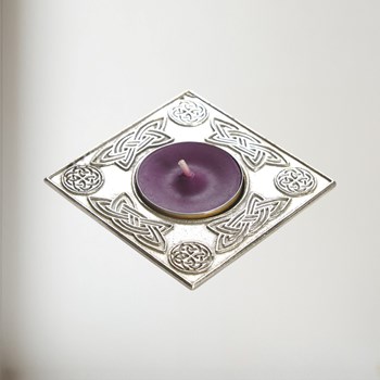 Square Celtic T-Lite Candle Holder Square Celtic T-Lite Candle Holder