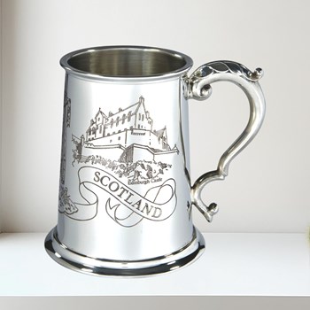 Scotland One Pint Pewter Tankard Scotland One Pint Pewter Tankard