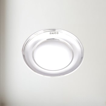 Small Polished Pewter Plate