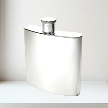 26oz Giant Plain Pewter Kidney Spirit Flask 26oz Giant Plain Pewter Kidney Spirit Flask