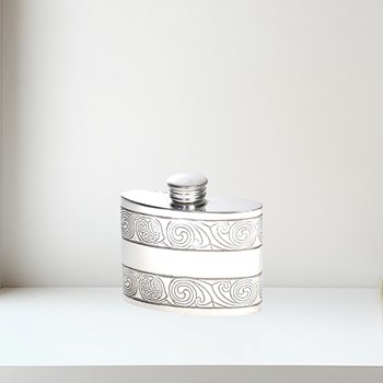 2oz Kells Kidney Pewter Kidney Hip  Flask