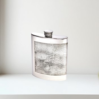 6oz Red Room Pewter Kidney Flask