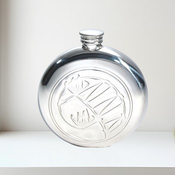 Knox 6oz Round Pewter Flask Knox 6oz round pewter flask