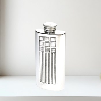 2oz Charles Rennie Mackintosh Pewter Purse Flask