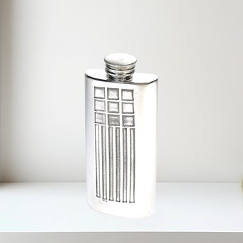 2oz Charles Rennie Mackintosh Pewter Purse Flask