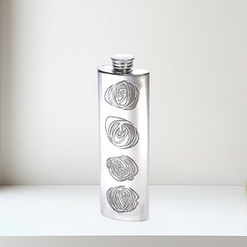 3oz Charles Rennie Mackintosh Pewter Purse Flask 3oz Charles Rennie Mackintosh Pewter Purse Flask