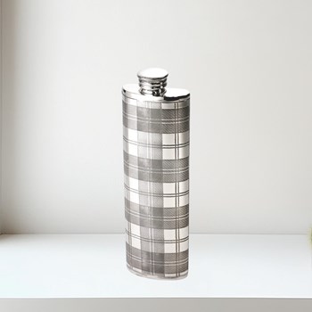 3oz Tartan Pewter Purse Flask 3oz Tartan Pewter Purse Flask
