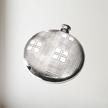 4oz Tartan pewter Sporran flask